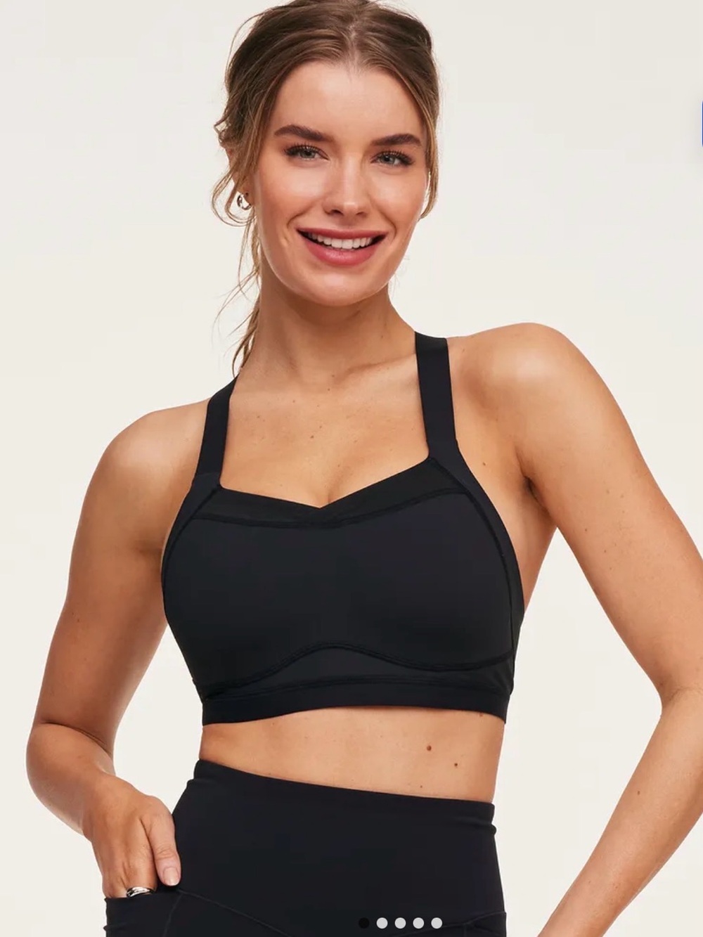 BNWT Adore Me Brylee High Support Black Contour Sports Bra - Women